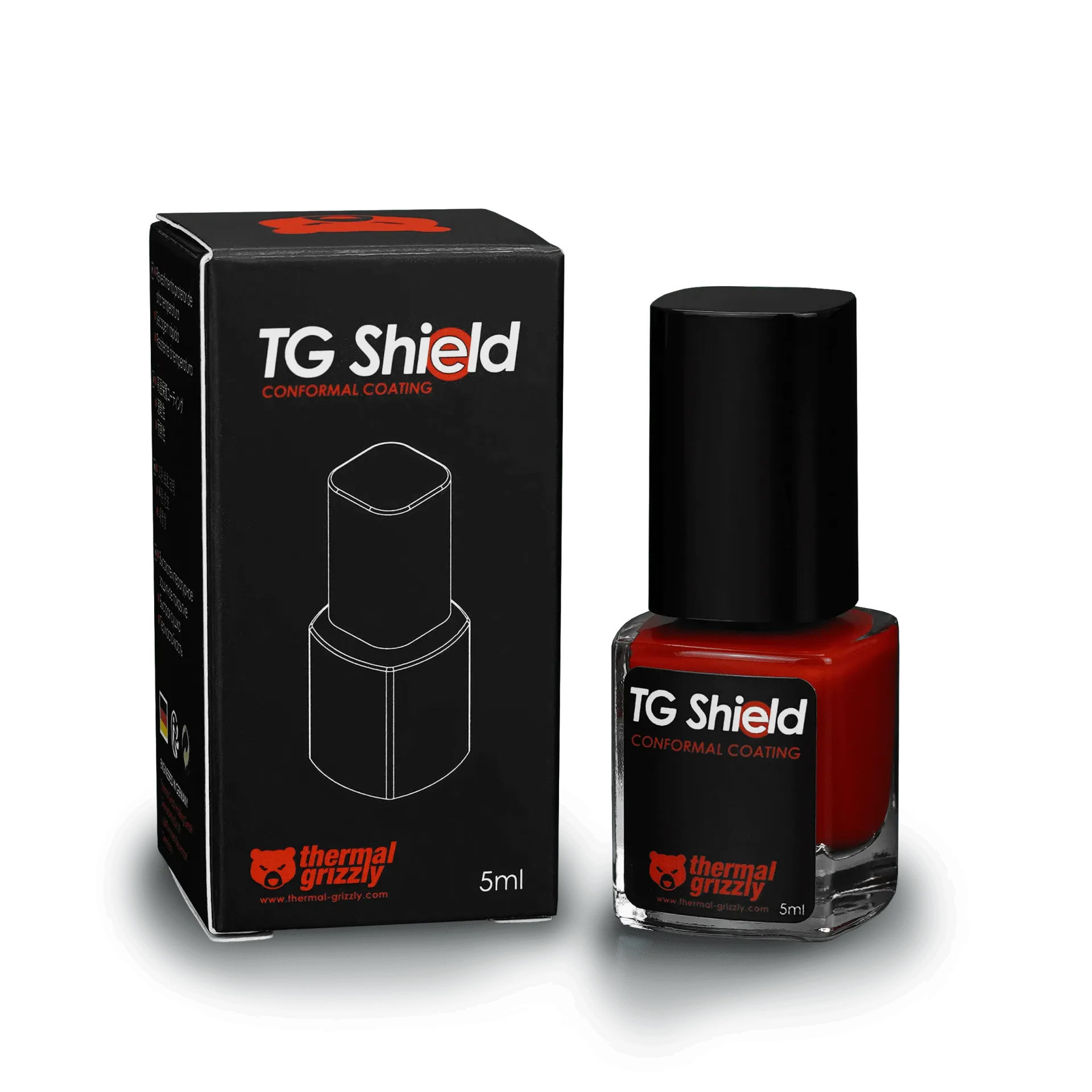 Pasta térmica Thermal Grizzly TG Shield de 5 ml para CPU y GPU.