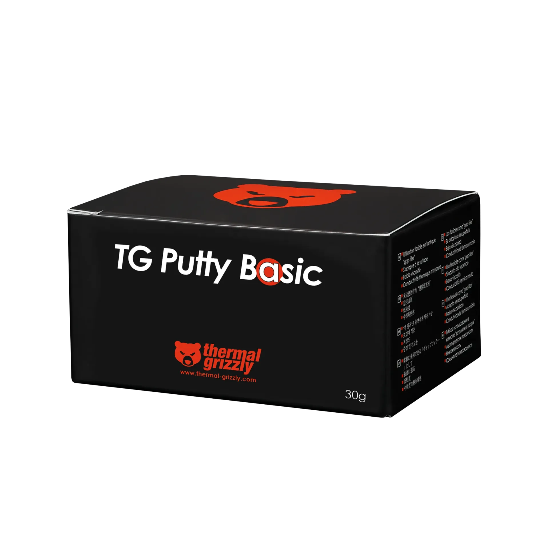 Masilla térmica Thermal Grizzly Putty Basic de 100 g para tarjetas gráficas y componentes electrónicos.
